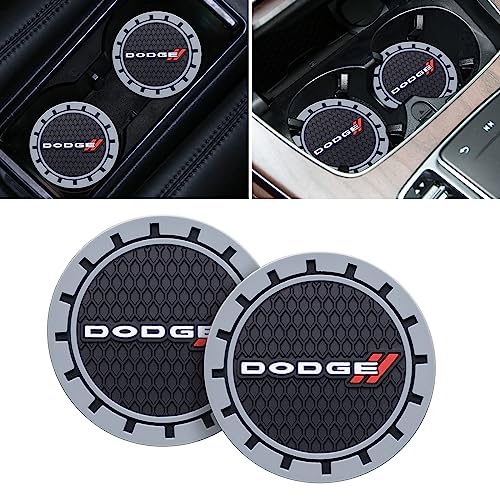 Car Cup Coaster, 2PCS Universal Non-Slip Cup Holders, Compatible with Dodge Challenger Series Car Cup Holder Coasters，Car Drink Coaster Holder Accessory, Black - color: Hs22 Black