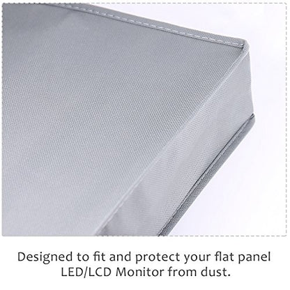 23" 24" 25" Univesal Monitor Dust Cover Scratch Resistance Nonwoven Full Body Sleeve for 23" 24" 25" Computer Monitor LED LCD Screem (Size: 24W x 18H x 3D)-Gray