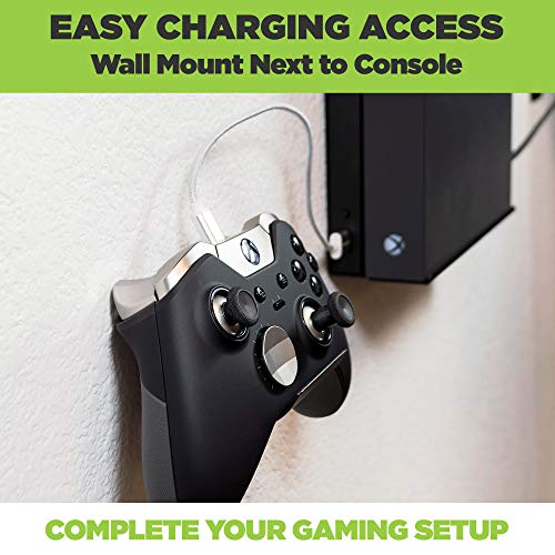 HIDEit Mounts Uni-C Pro Black Rubber Dipped Steel Wall Mount for PlayStation Controller, Gaming Accessory Compatible with PlayStation 5 Controllers and PlayStation 4 Controllers - size: PlayStation Uni-C Pro
