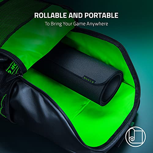 Razer Strider Hybrid Mouse Mat with a Soft Base & Smooth Glide,Firm Gliding Surface,Anti-Slip Base,Rollable&Portable,AntiFraying Stitched Edges,WaterResistant,XXLarge, 16.2L x 37W inches (Pack of 8) - color: Classic Black, size: 16.2L x 37W inches (Pack o