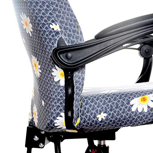 Melaluxe Office Chair Cover - Universal Stretch Desk Chair Cover, Computer Chair Slipcovers (Size: L) - Purple - color: Dark Purple, size: Large Chair Cover