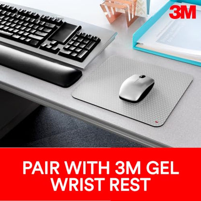 3M Precise Mouse Pad Enhances the Precision of Optical Mice at Fast Speeds, Easy to Clean, Stays in Place, 9 in x 8 in (MP114-BSD1) - size: 8L x 9W inches