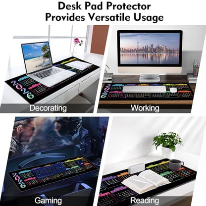 Galdas Gaming Mouse Pad XXL XL Large Long Extended Big Mousepad Non-Slip Rubber Keyboard Mouse Pad with Stitched Edges for Laptop Home Office (2026, 35.4 * 15.7) - color: 2026