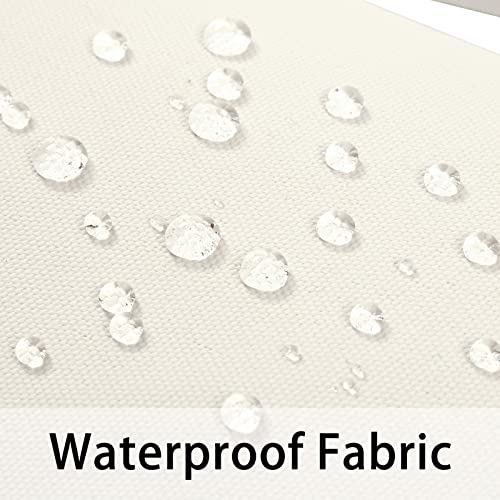 Enipate Outdoor Chaise Lounge Head Pillow, Pack of 2 Water Resistant Headrest Pillows with Elastic Band for Pool Patio Chairs - color: Beige