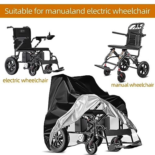 Heavy Duty Waterproof & Dustproof Electric Wheelchair Cover - Prevent Rain, Wind, Dust, Sun & UV for Indoor & Outdoor Use