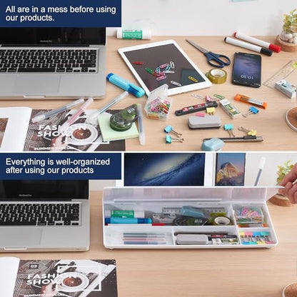 TSJ OFFICE Desktop Whiteboard Dry-Erase-Board - Computer Keyboard Stand White Board Surface Pad with Drawer, Desk Organizers with Accessories for Office, Home, School Supplies - color: White Base/Glass-weekly Calendar