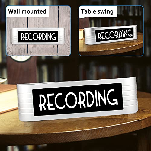 Recording Led Sign for Twitch, Tiktok, YouTube Streamers/Gamers - Live Streaming/Recording Light Sign – Red Cool Led Signs for Studio, Wall, Bedroom, Game Room Decor