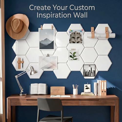 12 Pack Hexagon Acoustic Panels, 12" x 10" x 0.4" High-Density Soundproof Wall Panels, Self-Adhesive Acoustic Wall Panels for Studio, Home, Office, White - color: Basic Hexagon - White, size: Hexagon - 12 Pack