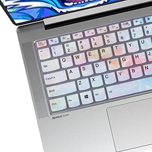 Keyboard Cover for Lenovo Yoga 5i 7i 9i 14" 2-in-1, Lenovo Flex 5 14", Ideapad 5 14", Lenovo Silm 7 9 14", IdeaPad Flex 5 5i 14, IdeaPad Slim 5i 7i Pro, ThinkBook 14 14s G2 G3 Keyboard Cover-Color - color: colors