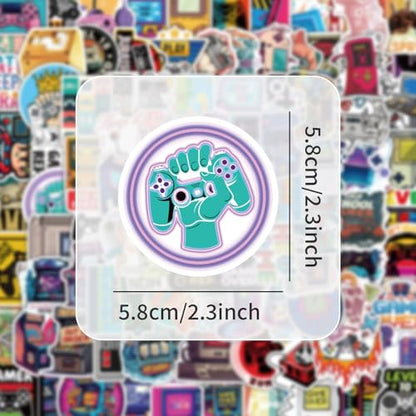 100Pcs Video Game Stickers, Multicolor Vinyl Waterproof Gaming Stickers for Boys, Teens, Men, Adults - style: Gaming Stickers