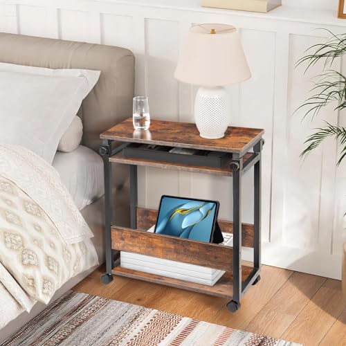 TooCust Height Adjustable Computer Tower Stand, Computer & Machine Carts, PC Tower Stand, Printer Stands with Wheels, 24" W x 12" D x 23"-38" H, Holds Up to 132 lbs (Fits Tower Lower Than 19") - style: Height Adjustable Computer Tower Stand