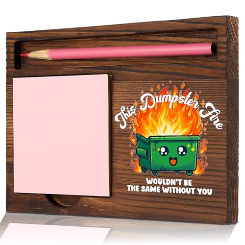 Thank You Gift for Coworker Desk, Funny Sticky Note Holder Office Organizer, Appreciation Memo Pad Holder for Work Team Boss STYW4 - style: Thank You Gift