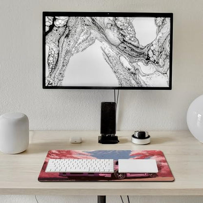 Large Mouse Pad Desk Mat Computer Accessories Gaming Office Organizers Supplies Decor Essentials Keyboard Pads for Desk Rubber Japan JDM Car R34 Pink Cherry Tree Mount Fuji 30x60cm - size: 30x60cm