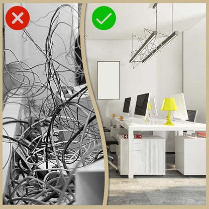 2 PCS Heavy Duty Zinc Alloy Desk Grommet, 60mm (2.36 Inch) Metal Cable Hole Cover for Wire Cord Management, Elegant Gold Wire Tidy Organizer for Home Office Computer Desks