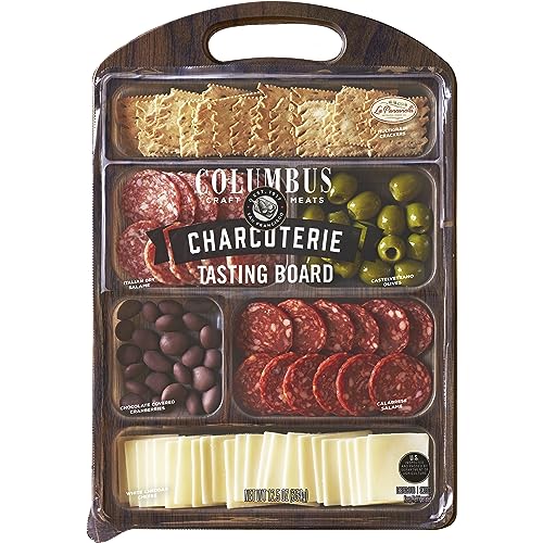 COLUMBUS Charcuterie Boards, Gourmet Meat and Cheese Tray for Entertaining, 12.5 Oz Charcuterie Tasting Board for Parties and Events
