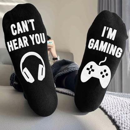 Gamers Gifts for Men, Boys - Gifts for Gamers - Gaming Socks, Stocking Stuffers for Men, Boyfriend, Son Gaming Novelty Socks - color: Gaming01