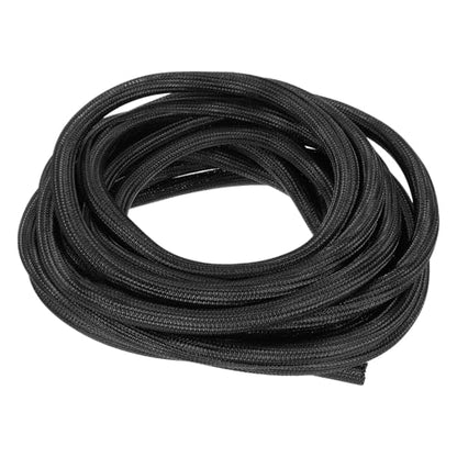 MECCANIXITY Split Sleeve Wire Loom 1/2" 25Ft Black Self Wrapping Braided Sleeve UL94-V2 Fireproof PET Sleeving for Automotive, Home Cable Management - color: Black, size: 1/2 Inch x 25Ft