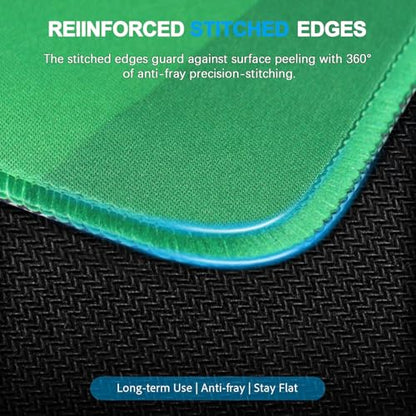 Large Gaming Mouse Pad, Waterproof Mousepad with Stitched Edges, Non-Slip Rubber Base, XXL Computer Long Keyboard Mouse Mat for Gamer, Office & Home, 31.5" x 15.7", Marble Green - color: Marble Green, size: 31.5" x 15.7"