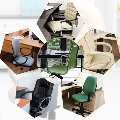 2pcs Office Chair Armrest Covers, Arm Rest Covers for Office Chair,with Zipper, Stretchable Chairs Arm Pads, Black Armrest Cover for Chairs