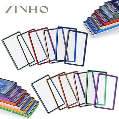 ZINHO Graded Card Case Magnetic Aluminum Alloy Slab Protector Display Case Fits BGS Cards, UV Protection (Gold) - color: Gold, style: BGS Card Case