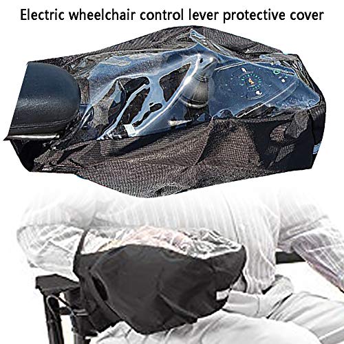 Power Wheelchair Armrest Cover, Durable Clear Electric Wheelchair Joystick Rain Cover, Wheelchair Wrist Control Protector