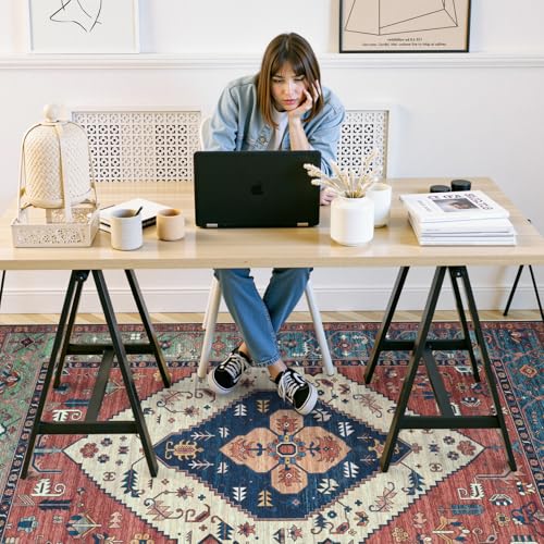 Anidaroel 8x10 Computer Chair Mat, Floor Mat for Office Chair, Under Desk Mat for Rolling Chair on Hardwood, Heavy Duty Office Chair Mat for Rolling Chairs, Anti-Slip Floor Protector Rug, Rust - color: Rust, size: 8'x10'