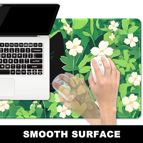 Large BOSOBO Gaming Mouse Mat, XXL, 31.5 x 11.8 Inches, Anime Grass Cat - color: Anime Grass Cat, size: XL - 31.5 x 11.8 Inches