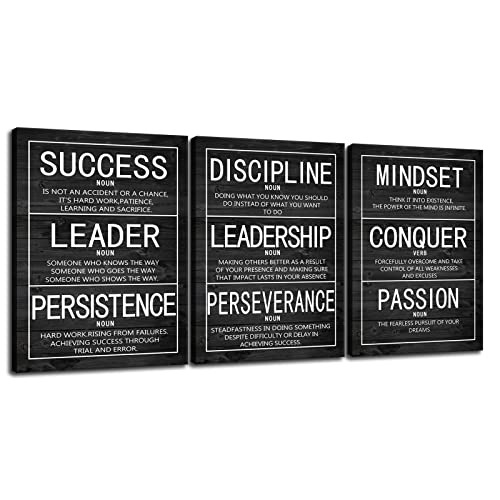 Motivational 3 Pieces Poster Inspirational Canvas Wall Art Prints Artwork for Living Room Office Modern Home Decor Inspiring Painting Pictures Stretched and Framed Ready to Hang [36''Wx 16''H] - color: Inspirational-2, size: 16.00" x 36.00"