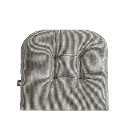 Outdoor Patio Cushion, Rocking Chair Cushion, Tufted Pads, Set of Upper and Lower with Ties Pack of 2 (2 Sets) - Back 20"×17", Seat 17"×17" (Grey) - color: Grey