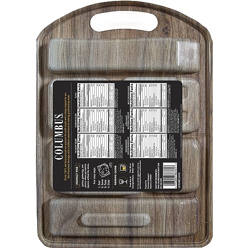 COLUMBUS Charcuterie Boards, Gourmet Meat and Cheese Tray for Entertaining, 12.5 Oz Charcuterie Tasting Board for Parties and Events