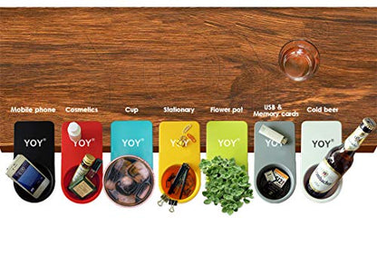 YOY 2 Pack Drink Cup Holder Clip - Table Desk Side Water Glass Beer Bottle Beverage Soda Coffee Mug Holder Cup Saucer Clip Design for Home Office, Green - color: Green, size: 2 Pack