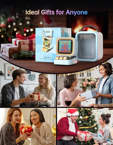 Divoom Ditoo Pro Retro Pixel Art Game Bluetooth Speaker with 16X16 LED App Controlled Front Screen (Blue) - color: Blue