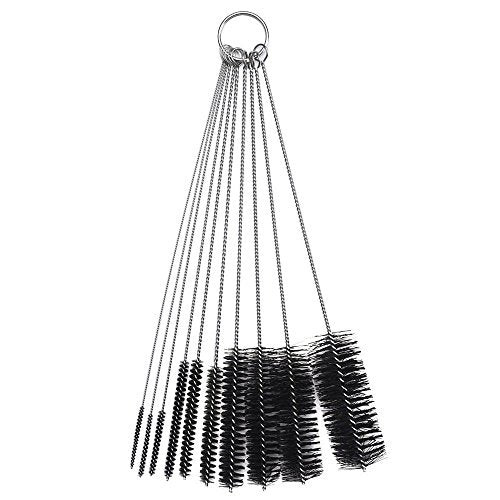 LOVEINUSA Straw Cleaner Brush, 10 Pieces 8.2 Inch Bottle Brush, Nylon Tube Brushes Kit for Reusable Drinking Straws, Sippy Cup, Tumbler, Water Bottle - color: 10pcs