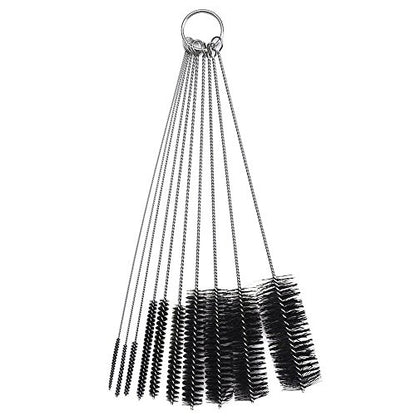 LOVEINUSA Straw Cleaner Brush, 10 Pieces 8.2 Inch Bottle Brush, Nylon Tube Brushes Kit for Reusable Drinking Straws, Sippy Cup, Tumbler, Water Bottle - color: 10pcs