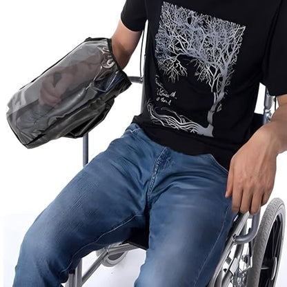 Power Wheelchair Joystick Protector Cover, Power Wheelchair Accessories, Waterproof Power Wheelchair Arm Joystick Cover, Transparent Window, Adjustable Flexible Opening 13.8 X 7 Inches