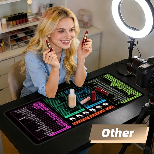 Galdas Gaming Mouse Pad XXL XL Large Long Extended Big Mousepad Non-Slip Rubber Keyboard Mouse Pad with Stitched Edges for Laptop Home Office (31.5x11.8x0.08 Inch) -Notes - color: notes