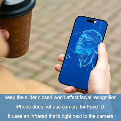Webcam Cover,Front Camera Cover Compatible for iPhone 15/15 Plus/15 Pro/15 Pro Max/14 Pro/14 Pro Max,Protect Privacy and Security,Not Affect Face ID, 2 Pack-Silver - color: Silver