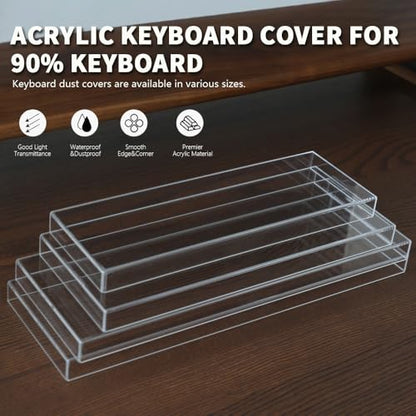 Acrylic Keyboard Dust Cover,84 Keys Transparent Mechanical Keyboard Protective Cover,Compatible with Computer Gaming Keyboards (12.2''x4.92''x0.87'') - size: 84 keys