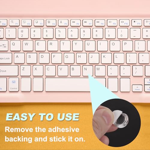 32Pcs Glass Nail Art Typing Stickers - Protective Adhesive Clear Glass Long Nail Keyboard Cover 3D Raised Keyboard Cover Skin, Clear