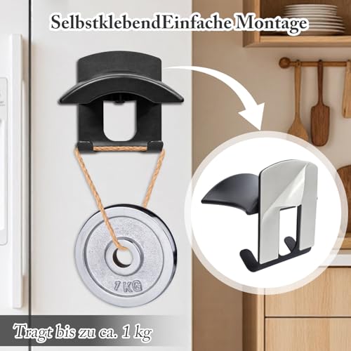 Headphone Stand Metal, Desk Headphone Hook Adhesive with Cable Clip,Aluminum Alloy Headset Stand for Desk,PC Gaming Headset Holder,Earphone Clamp for Airpods Max,HyperX,Sennheiser,Black