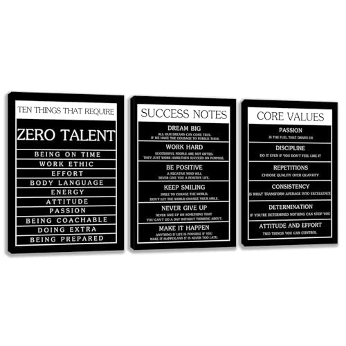 Motivational Wall Decor Paintings Inspirational Office Wall Decor Posters Prints 3 Pieces Bedroom Decor Living Room Office Canvas Picture Wall Painting Home Decoration Framed Artwork (36''W x 16''H) - color: Decor-23, size: 12 x 16 inch x 3pcs