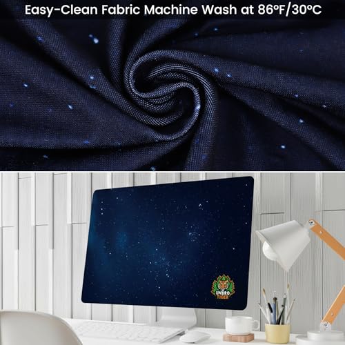 32-inch monitor dust cover, elastic polyester sunshade, 31" 32" 33" 34" computer screen cover, LCD/LED/HD panel protective film (Black Starry Sky, 31-34 inches)