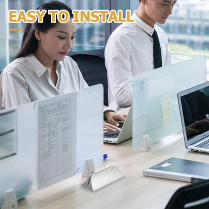 Adjustable Desk Divider Bracket Clip 10-Pack Desktop Privacy Panel Clamp for Office Desk Partition Support Stable Screen Holder 5.5X2.6X2.0In