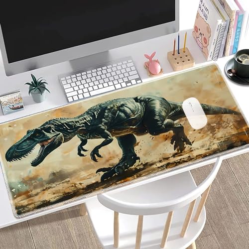 MTG Playmat, Smooth Surface Game Play Pad MTG TCG 24 x 14 inch with Storage Bag, Non-Slip Mouse Pad Card Fighting Game, T-Rex - color: T-Rex