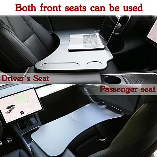 for Tesla Model Y 3 Food Tray Desk for Laptop Foldable Car Table for Eating Travel Multipurpose Tray for Driver Accessories