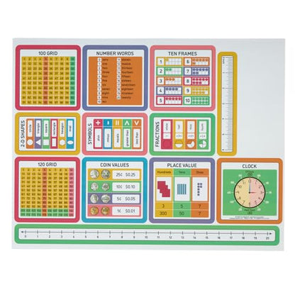 Really Good Stuff EZ Stick Cross-Curricular Vinyl Decals - Primary - color: Modular