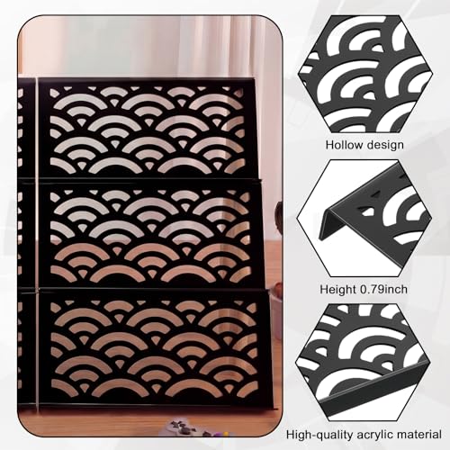 Yalikop 24 Pcs Trading Card Risers for Display Case Acrylic Modular Display Risers for Cardshow Vendor Sport Card Board Game (Cloud Shaped) - style: Cloud-shaped Hollow
