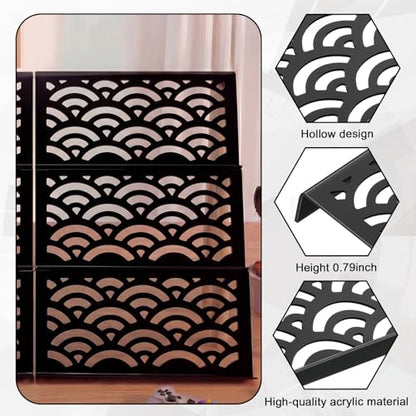Yalikop 24 Pcs Trading Card Risers for Display Case Acrylic Modular Display Risers for Cardshow Vendor Sport Card Board Game (Cloud Shaped) - style: Cloud-shaped Hollow