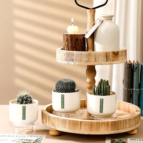3 Pcs Acrylic Risers Round 4″ Clear Display Stands Small Cake Candle Plant Jewelry Rings Earrings Figurines Stand for Centerpieces Decor Collectibles Table Organizer - size: 4”