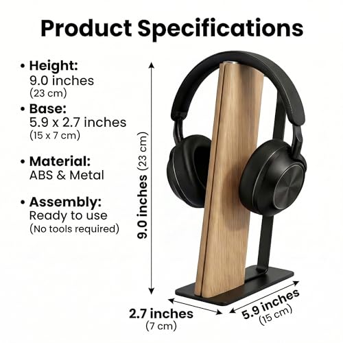 Headphone Stand for Desk, Weighted Base Headset Holder for AirPods Max Sony Bose Beats Sennheiser, Stable Gaming & Studio Earphone Rack, Light - color: LIGHT